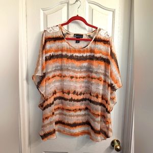 Lane Bryant 14/16 Sheer Flowy Blouse